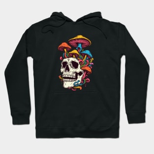 Mushrooms Skull Hoodie